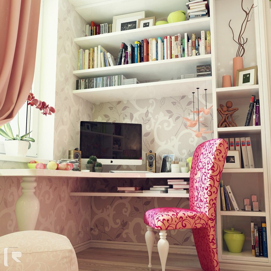 Полки в комнату подростка