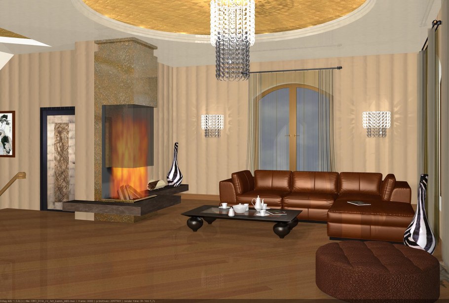 3в Макс интерьер