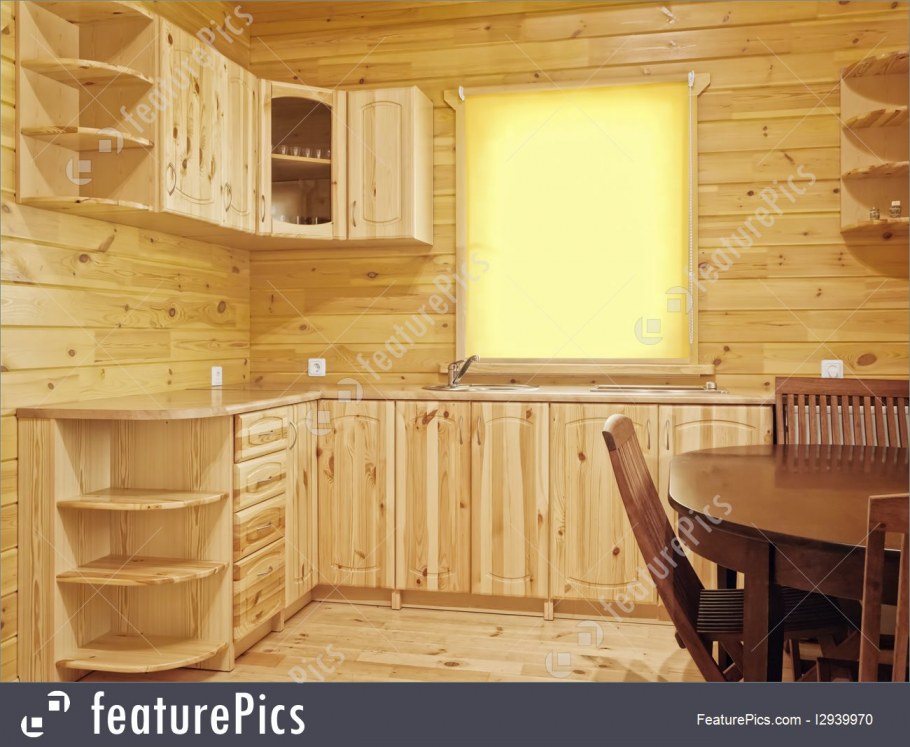 Деревянный кухонный гарнитур