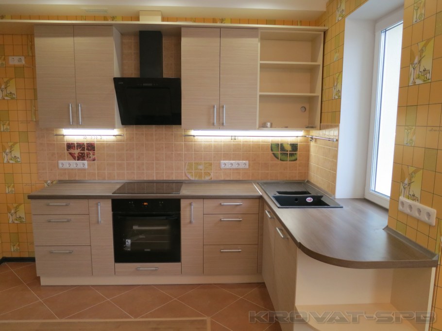 Кухонный гарнитур цвет карамель