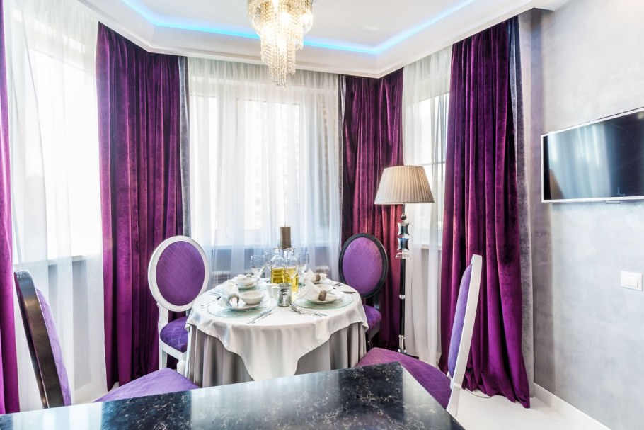 Интерьер в сиреневых тонах