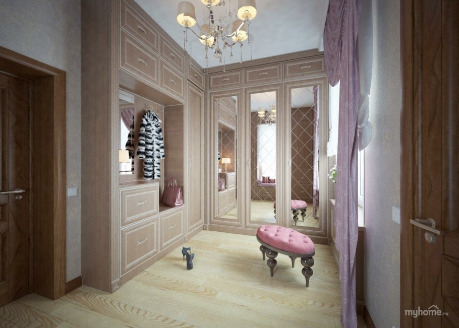 Интерьер холла в частном доме
