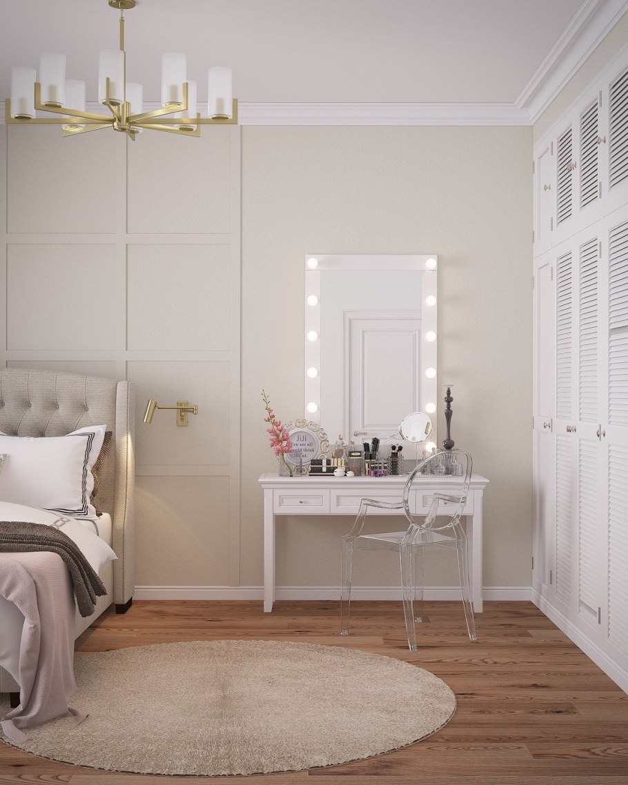 Комната для девушки в светлых тонах