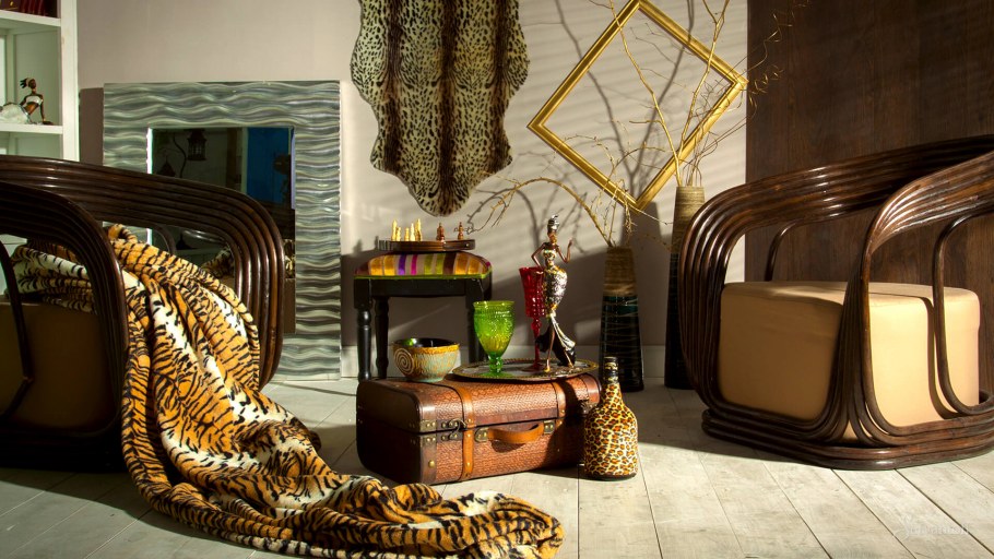 Интерьер в стиле африканского сафари