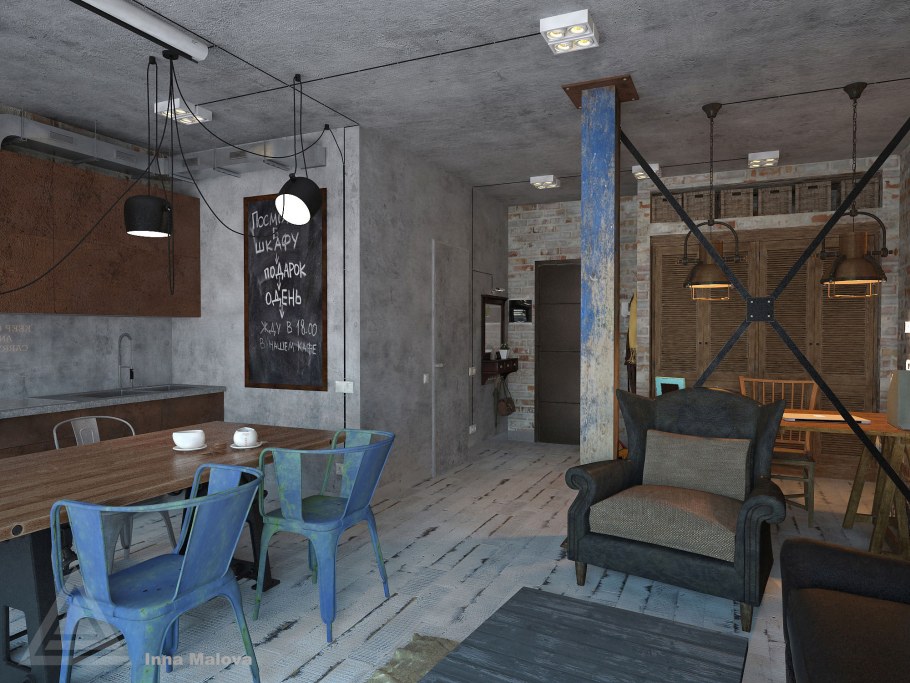 Керамогранит промышленный лофт