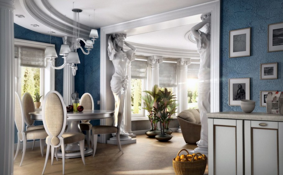 Греческая античность интерьер