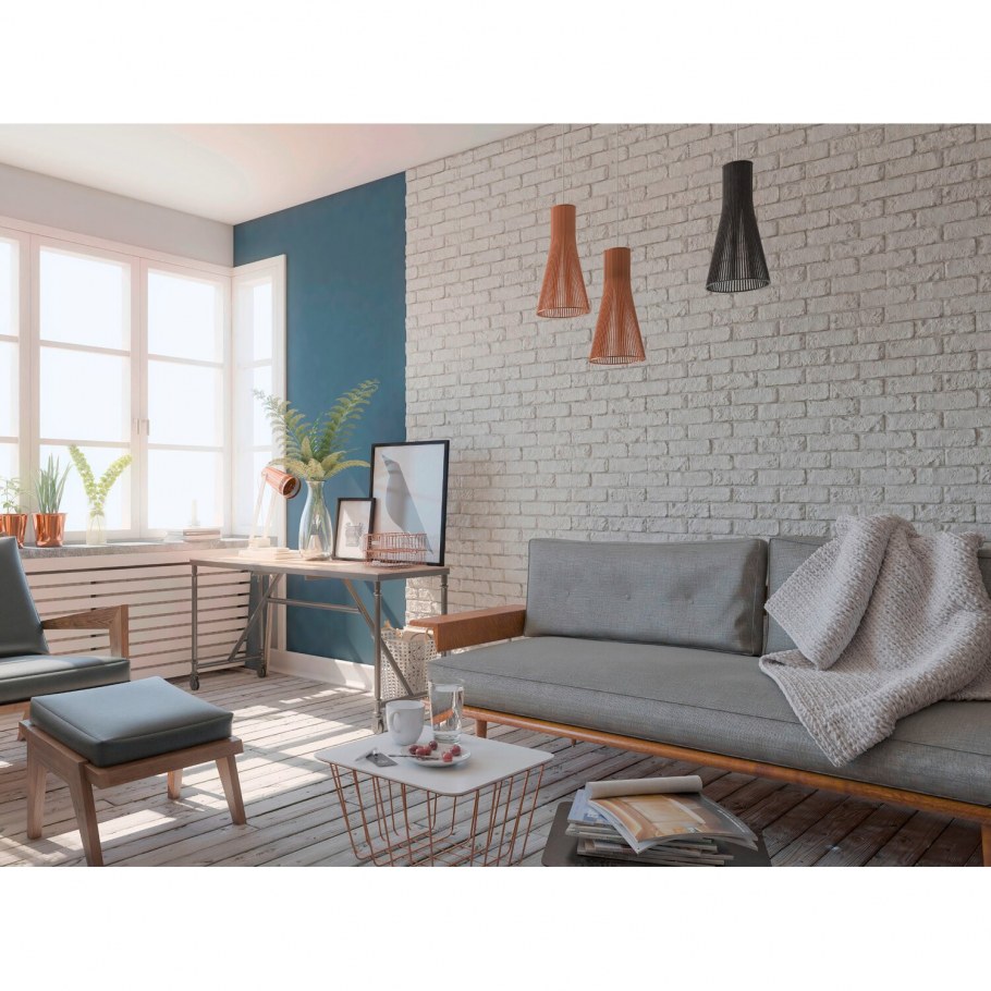 Обои под кирпич