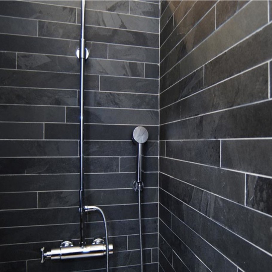 Белая плитка черная затирк