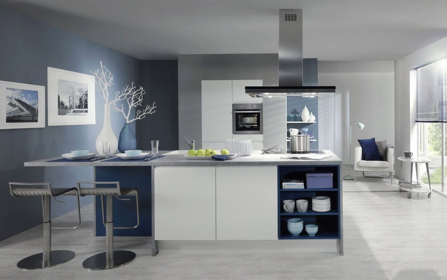 Кухонный остров хайтек