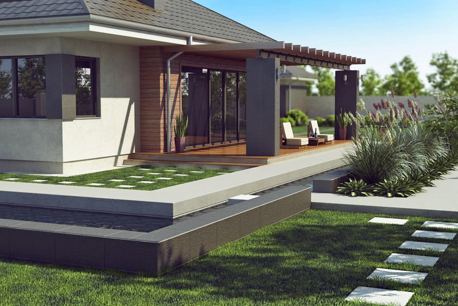 Терраса в стиле Хай тек