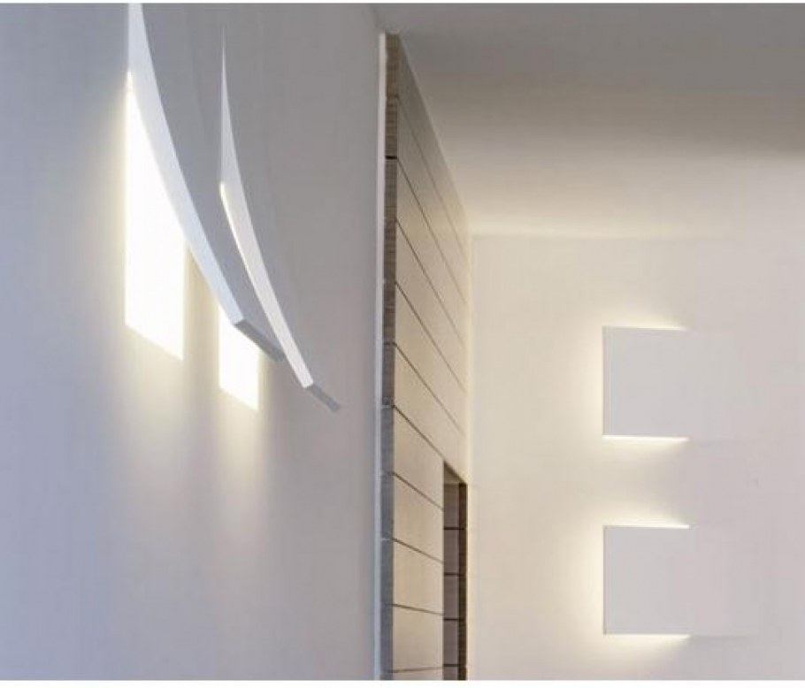 Светильники встроенные в стену вертикальные