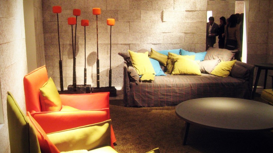 Колор блокинг в интерьере