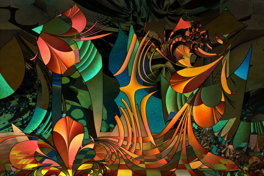 Яркий интерьер