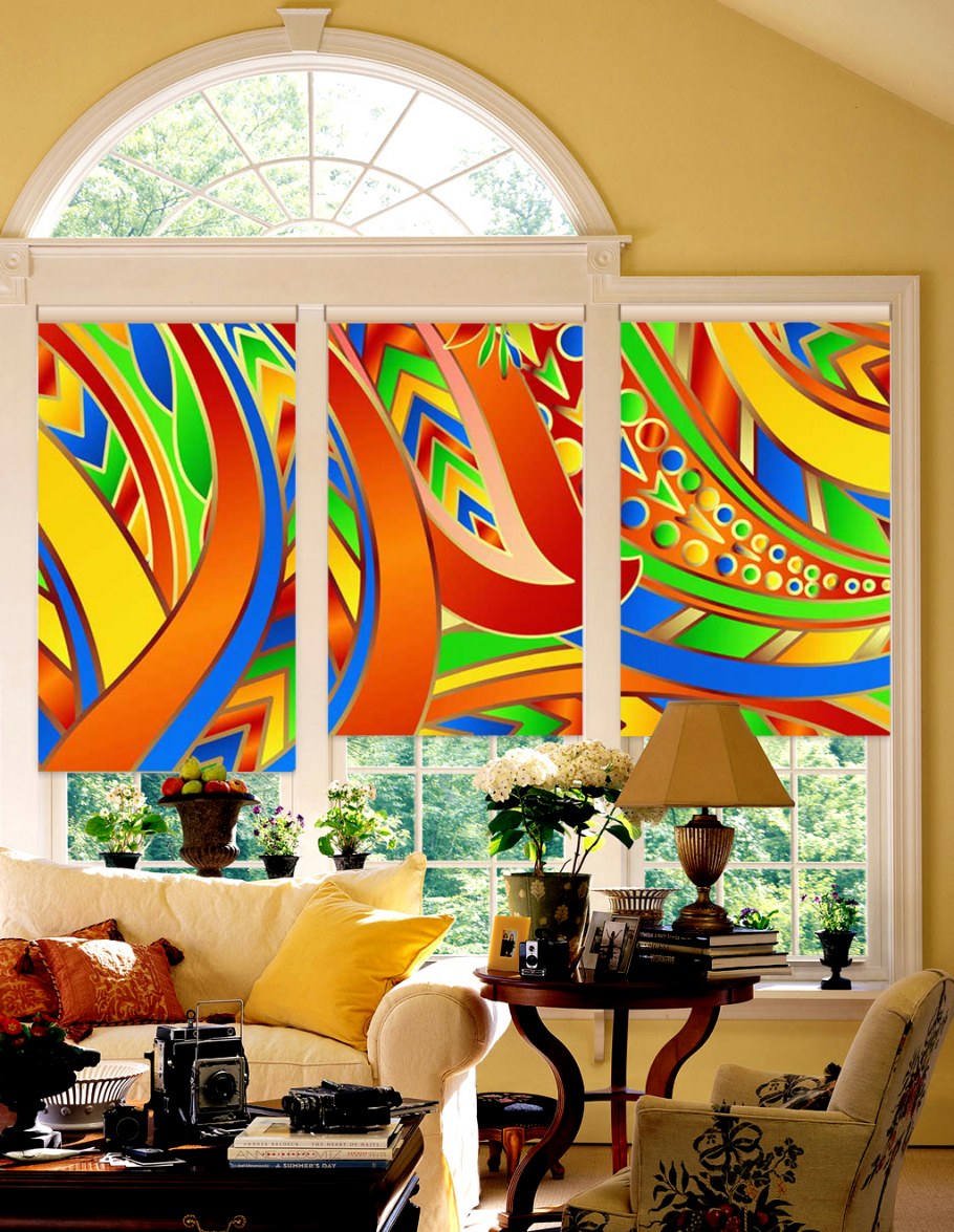 Шторы в авангардном стиле