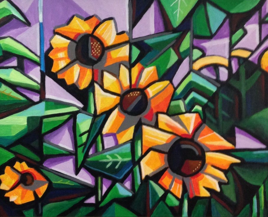 Роза кубизм