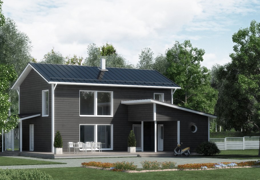 Финские домики двухэтажные