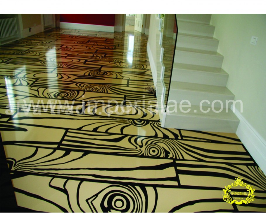 Наливные полы с рисунком под паркет