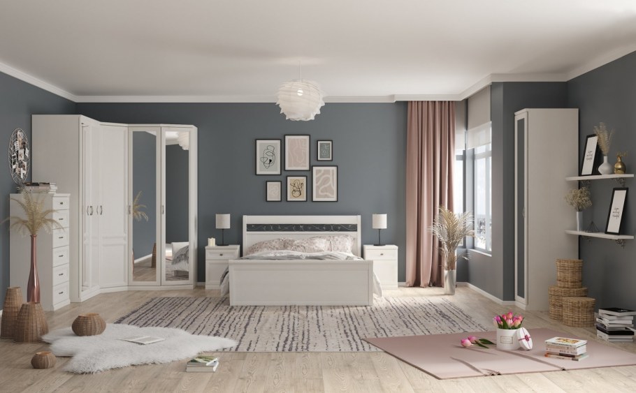 Лазурит спальня дуб Белладжио