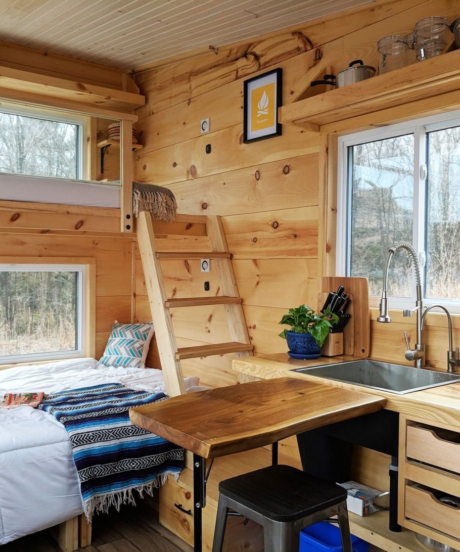 Tiny House с односкатной крышей