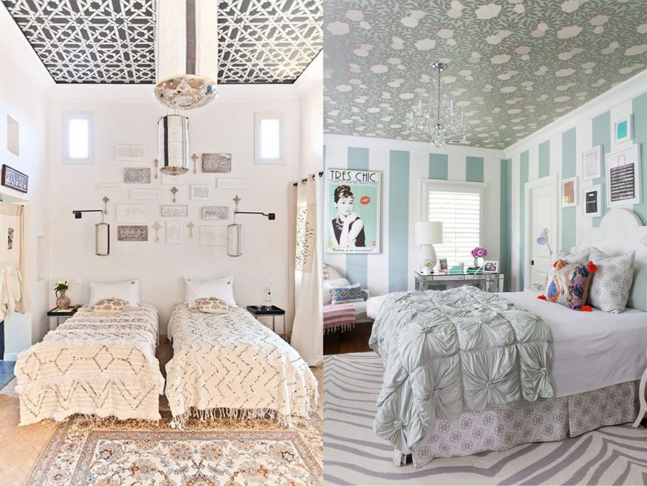 Жидкие обои на потолок