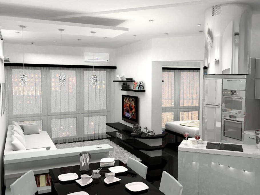 Хрущевка студия интерьер