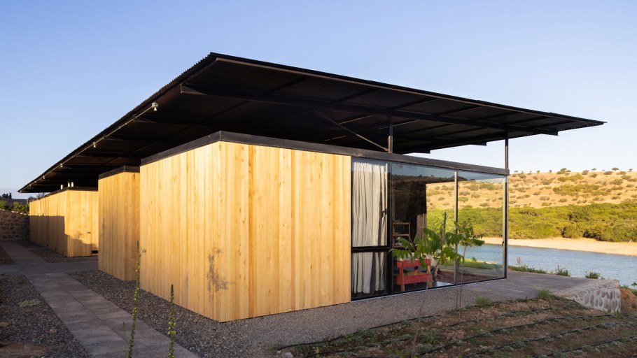 Навес с плоской кровлей