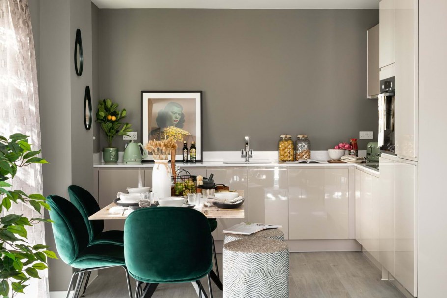 Визуализация интерьера кухни-гостиной