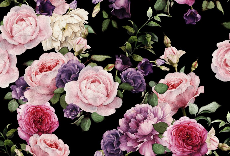 Пионы принт