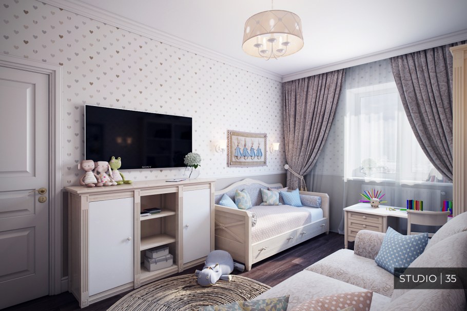 Неоклассика детская комната