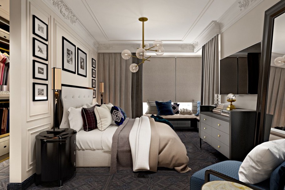 Неоклассика спальня для подростка