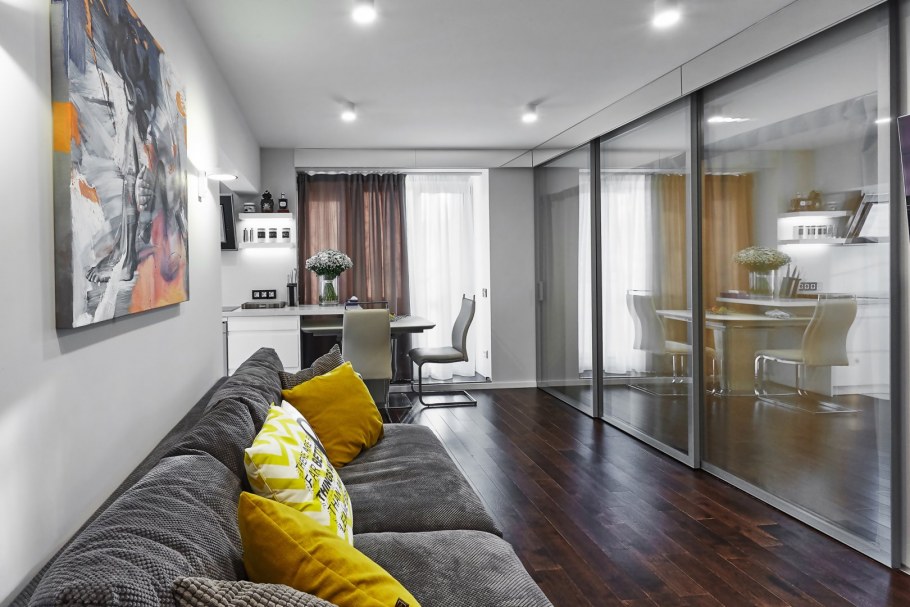 Парикмахерская в бирюзовых тонах