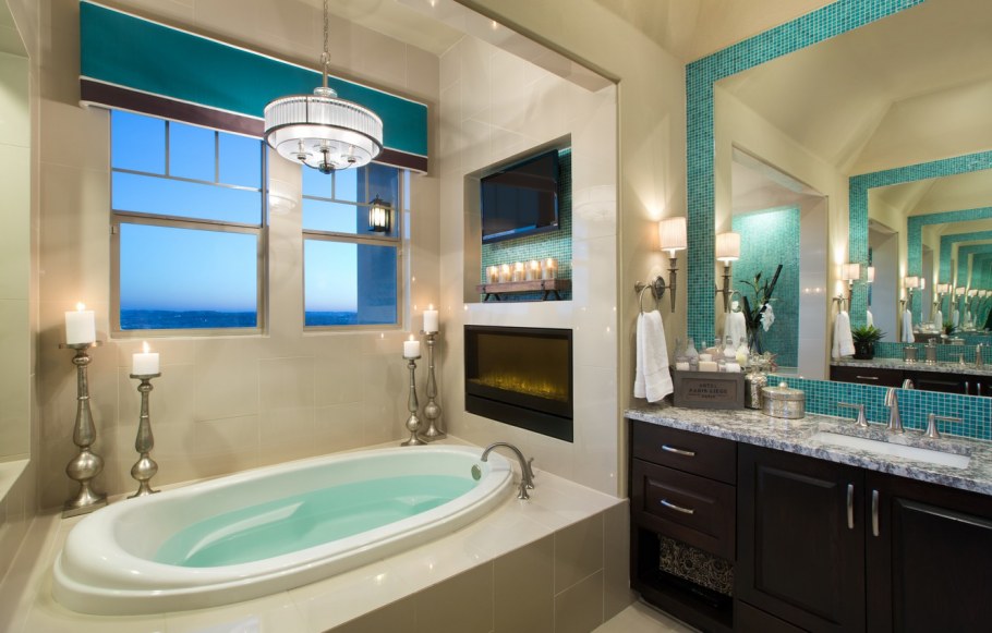 Санузел в морском стиле кафе