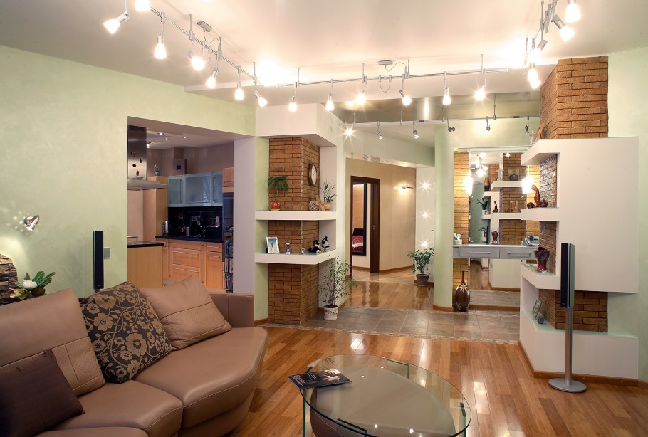 Красивый интерьер квартиры студии