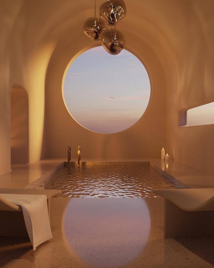 Уютная комната с кроватью