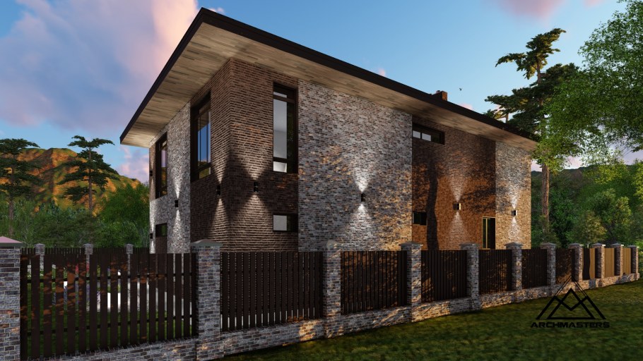 Забор к дому Шале