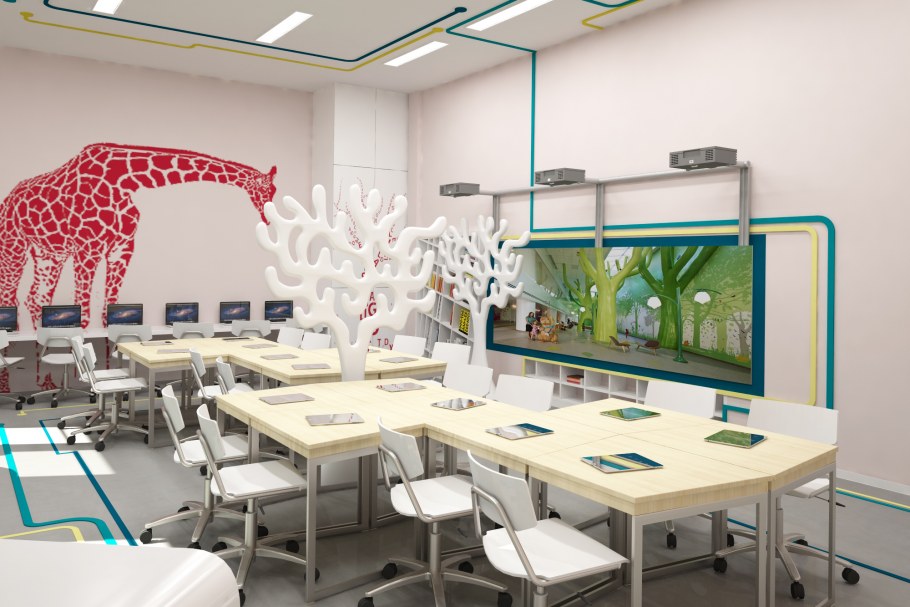 Украшение стен в начальных классах