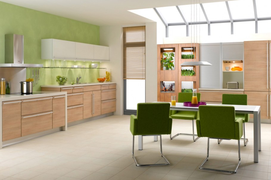 Кухня фисташка Модерн
