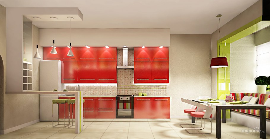 Кухня с разных ракурсов