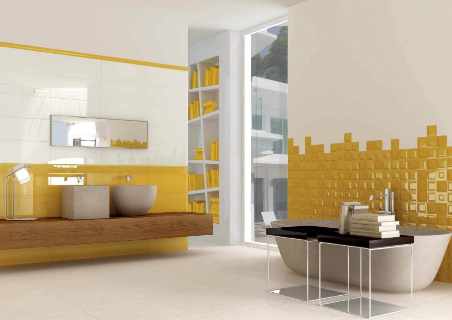 Желтая плитка