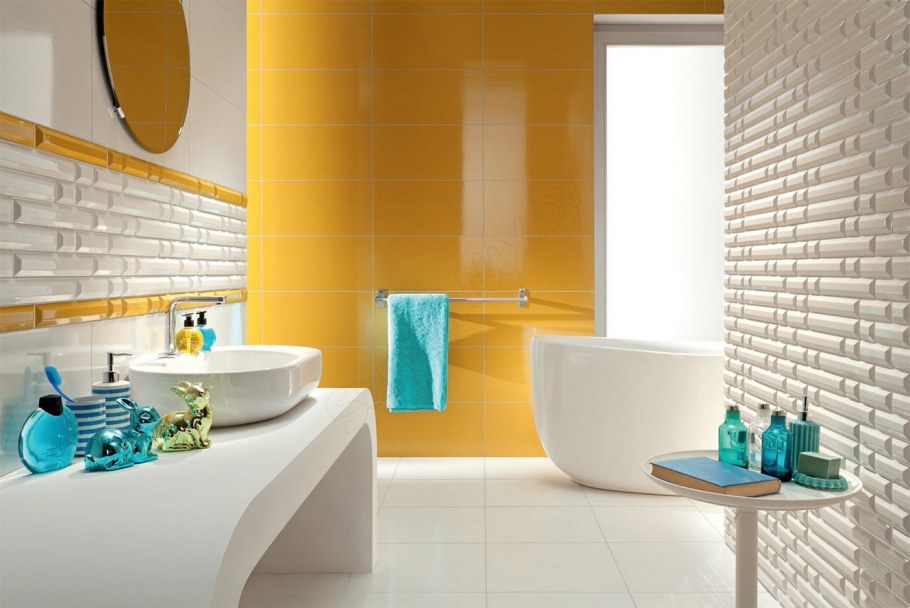 Польская плитка Tubadzin голубая