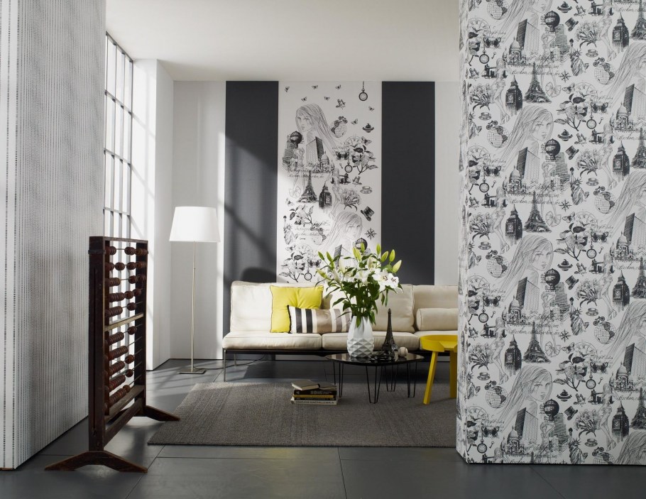 Комбинация обоев