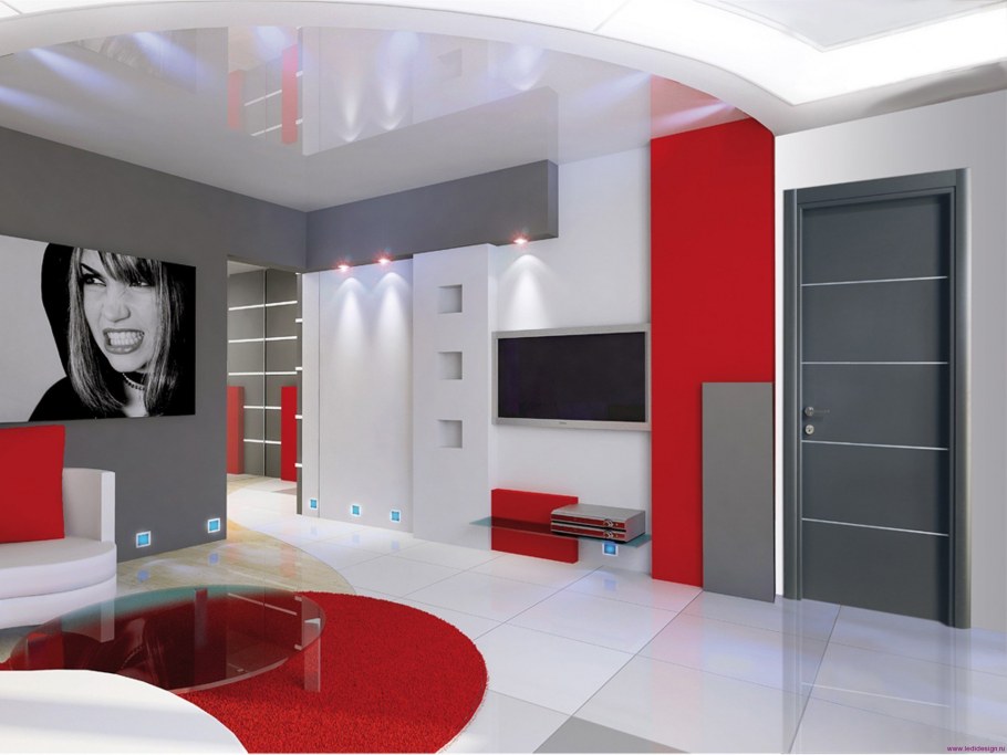 Гостиная в стиле Хай тек