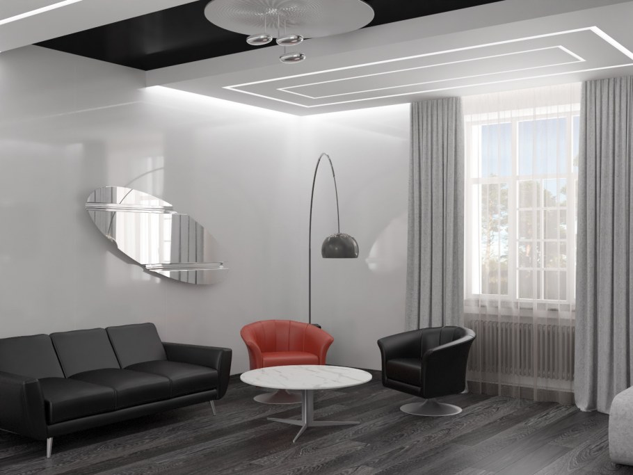 Помещение в стиле Хай тек