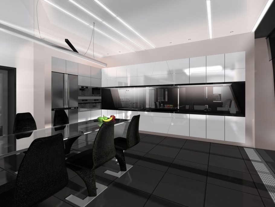 Вестибюль в стиле Хай тек