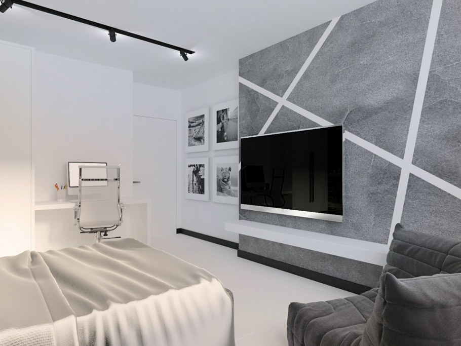 Кухня гостиная в стиле хайтек