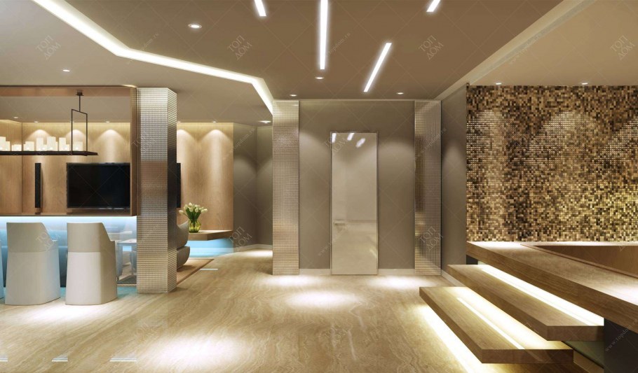 Интерьер вестибюля бассейна