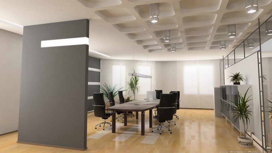 Как можно выполнить в офисах отделку потолков