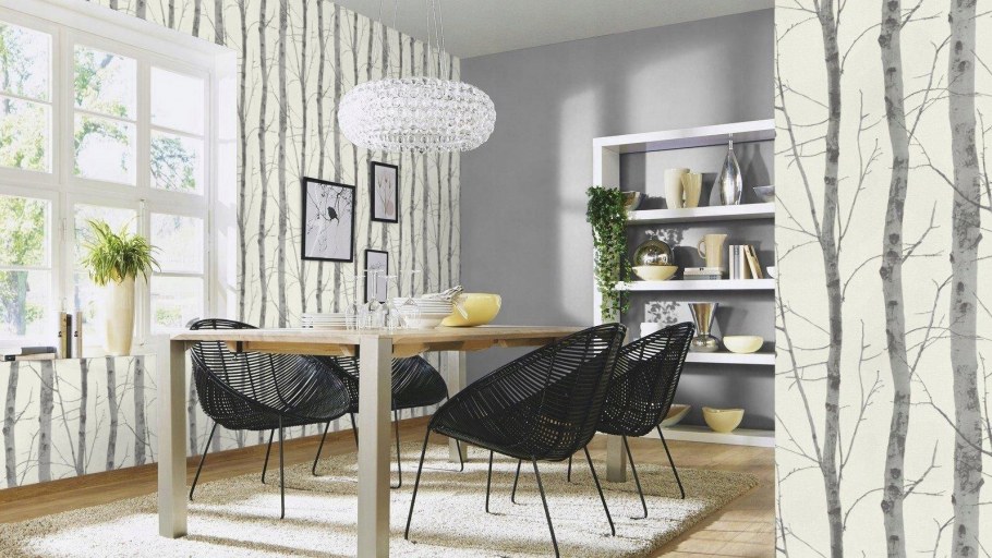 Обои с березами на стену