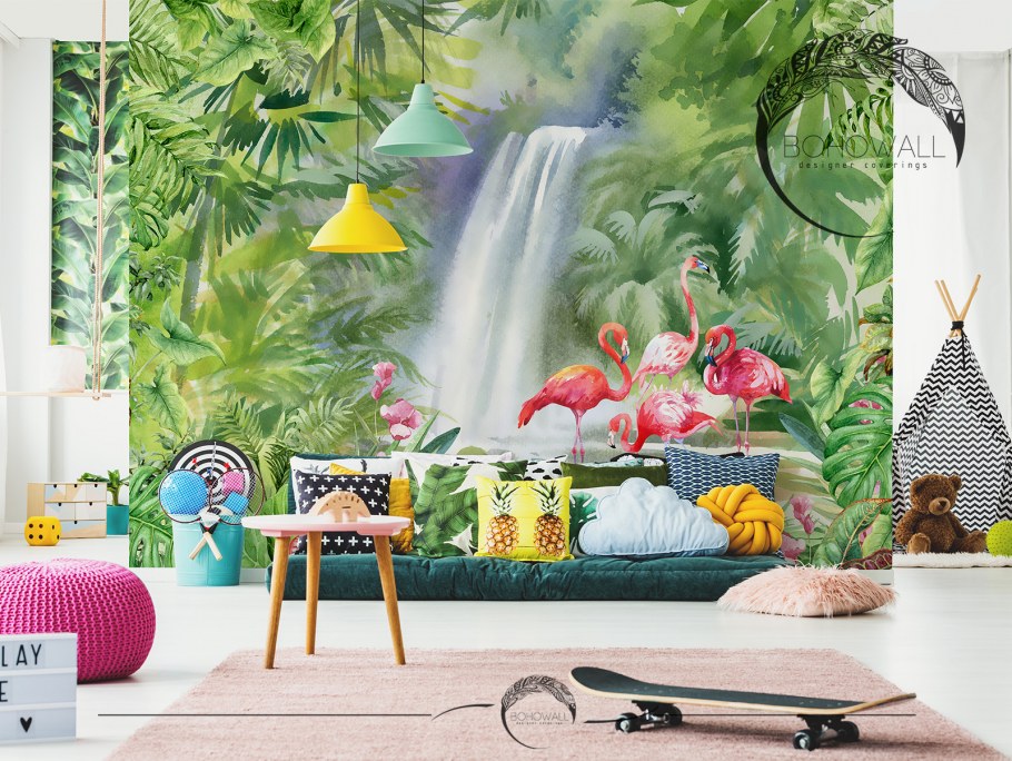 Affresco тропики в интерьере