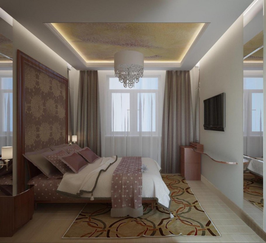 Интерьер спальни в панельном доме